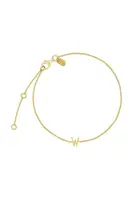 Pozlacený stříbrný náramek Design Letters 90501010W