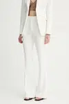 Kalhoty A.L.C. dámské, béžová barva, zvony, high waist, 2PANT00982