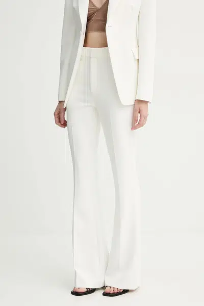 Kalhoty A.L.C. dámské, béžová barva, zvony, high waist, 2PANT00982