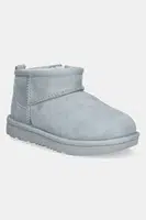Dětské semišové sněhule UGG T CLASSIC ULTRA MINI černá barva, 1130750T