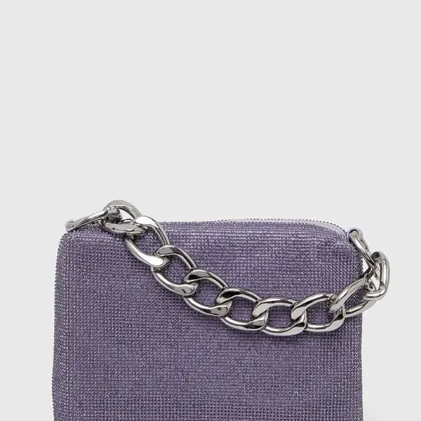 Kabelka Patrizia Pepe fialová barva