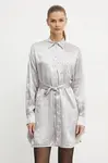 Šaty Pinko stříbrná barva, mini, 104424 A285
