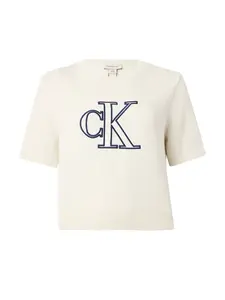 Calvin Klein Jeans Tričko  biela