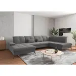 Sit & More SEDACÍ SOUPRAVA, textil, šedá