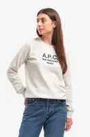 Bavlněná mikina A.P.C. Sweat Tina COEZD-F27561 MARINE