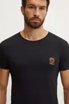 Tričko Versace 2-pack černá barva, s potiskem, AU10193 1A10011
