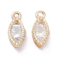 Alloy Clear Cubic Zirconia Charms