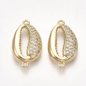 Brass Cubic Zirconia Links