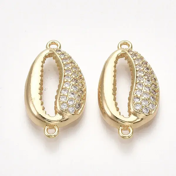 Brass Cubic Zirconia Links