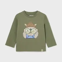 Dětské bavlněné tričko s dlouhým rukávem Mayoral