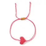 Adjustable Braided Polyester Cord Bracelets for Friendship and Couple
