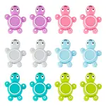 12Pcs 6 Colors Tortoise Silicone Beads
