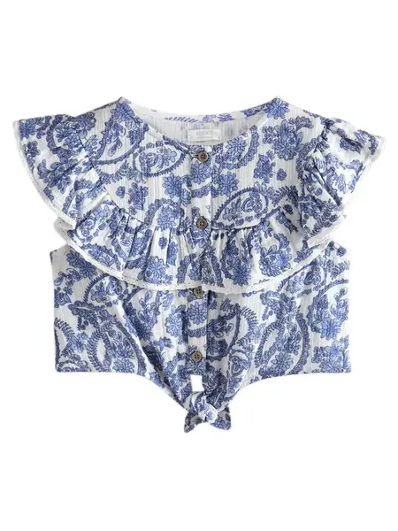 Next Blúzka  zafírová / biela