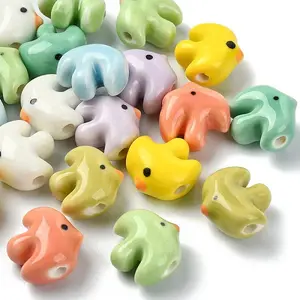 10Pcs Handmade Porcelain Ceramic Beads