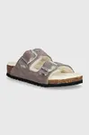 Dětské semišové pantofle Birkenstock Arizona Shearling