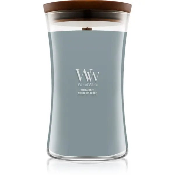 Woodwick Terra Haze vonná svíčka s dřevěným knotem 610 g