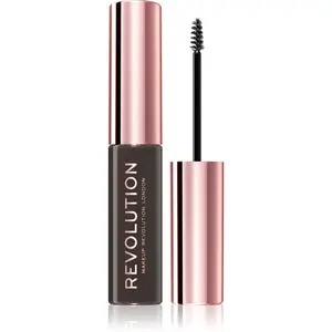 Revolution Brow Fixer gel na obočí odstín Dark Brown 6 ml