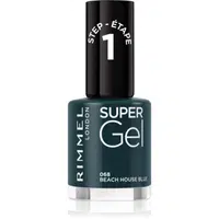 Rimmel Super Gel gelový lak na nehty bez užití UV/LED lampy odstín 068 Beach House Blue 12 ml