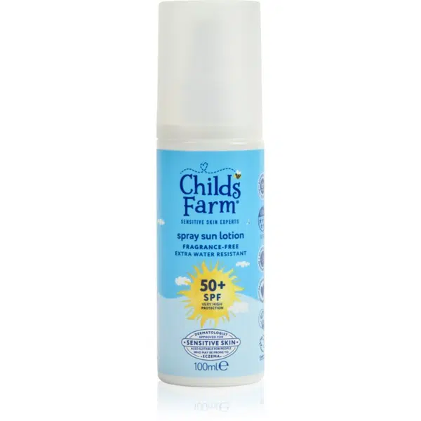 Childs Farm Suncare Sun Spray dětský sprej na opalování SPF 50+ bez parfemace 100 ml