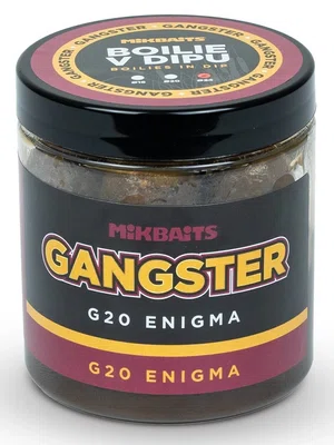 Mikbaits boilie v dipu gangster g20 enigma 250 ml - 16 mm