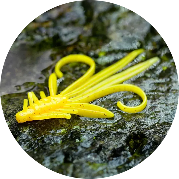 Redbass gumová nástraha nymfa yellow rg - xl 130 mm