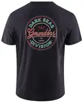 Grundéns tričko dark seas x grundens instinctive ss t-shirt black - m