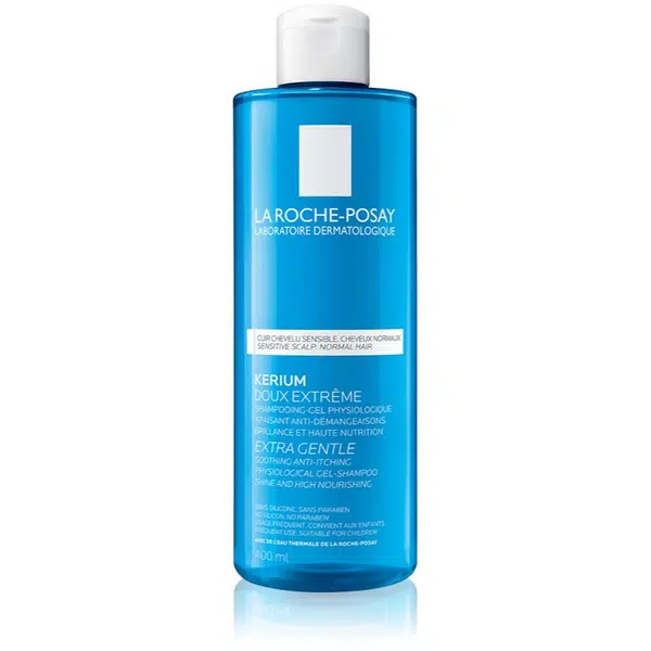 La Roche-Posay Kerium jemný fyziologický gelový šampon pro normální vlasy 400 ml