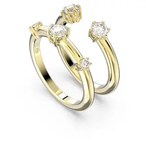 Swarovski Sada dvou pozlacených prstenů Constella 5640967 60 mm