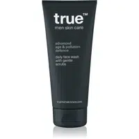 true men skin care Daily face wash with gentle scrubs exfoliační čisticí gel pro muže 200 ml