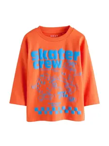 Next Tričko  kráľovská modrá / oranžová
