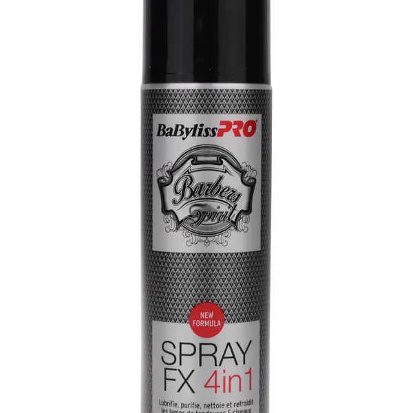 Dezinfekční sprej BaByliss Pro Barbers FX 4v1 - 150 ml (FX040290) + dárek zdarma