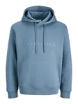 Jack & Jones Plus Sveter 'JJEStar'  modrosivá / biela