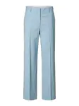 SELECTED Nohavice s pukmi 'SLFWIDE LISA'  modrá denim