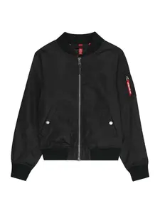ALPHA INDUSTRIES Prechodná bunda 'MA-1'  čierna