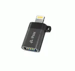 Adaptér iPEAX OTG LIGHTNING / USB-A, černá
