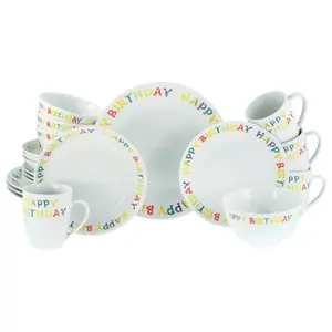 Creatable KOMBINOVANÁ SOUPRAVA Happy Birthday 20dílné