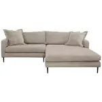 P & B ROHOVÁ SEDAČKA, textil, světle hnědá