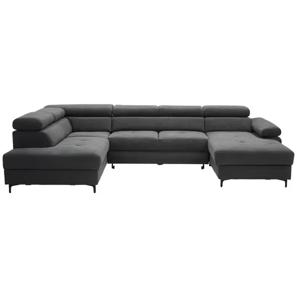 Stylife SEDACÍ SOUPRAVA, textil, barvy grafitu