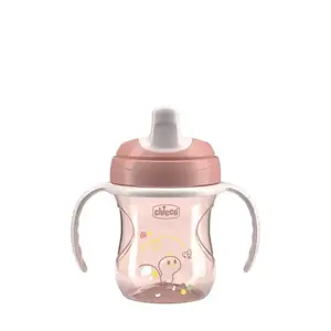 Chicco Hrnek Training s držadly pink, 6m+