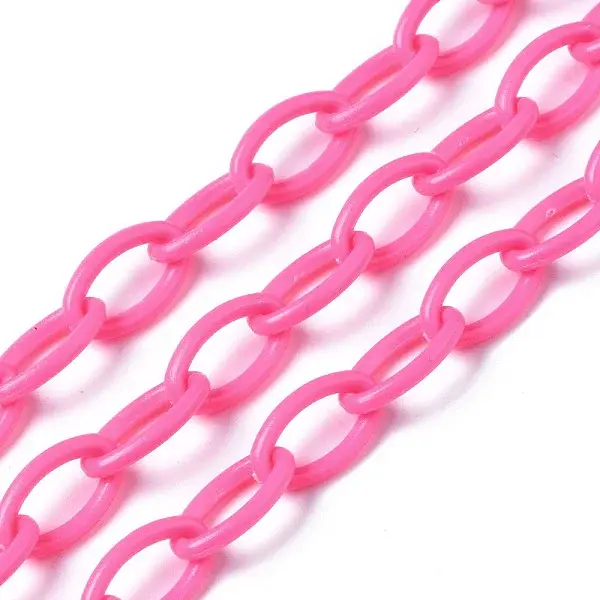 Handmade Opaque Acrylic Cable Chains