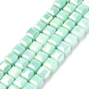 Electroplate Opaque Glass Beads Strands