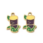 Fruit 304 Stainless Steel Enamel Pendants