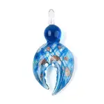 Handmade Silver Foil Lampwork Big Pendants