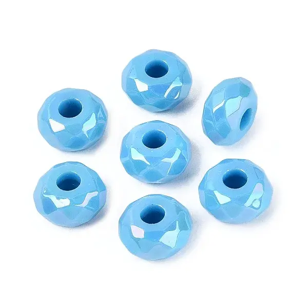Opaque Acrylic European Beads