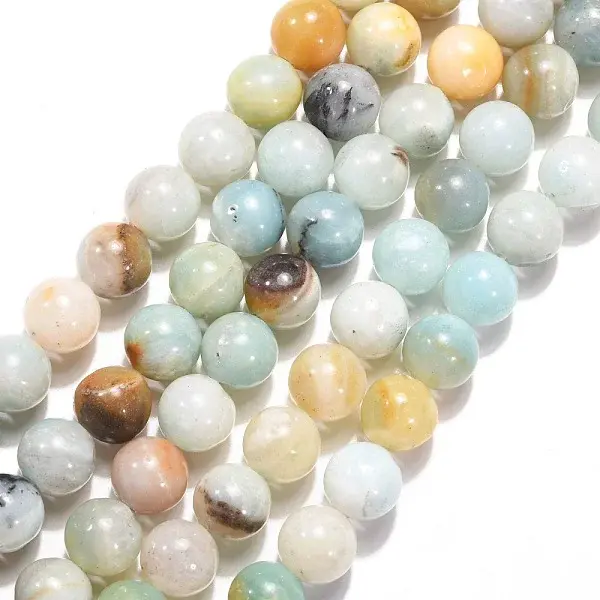 Natural Flower Amazonite Beads