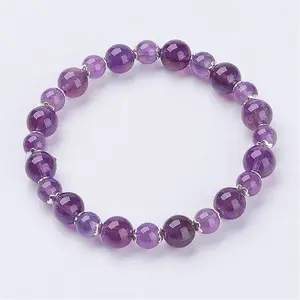 Natural Amethyst Stretch Bracelets