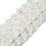 Handmade Foil Lampwork Beads Strands