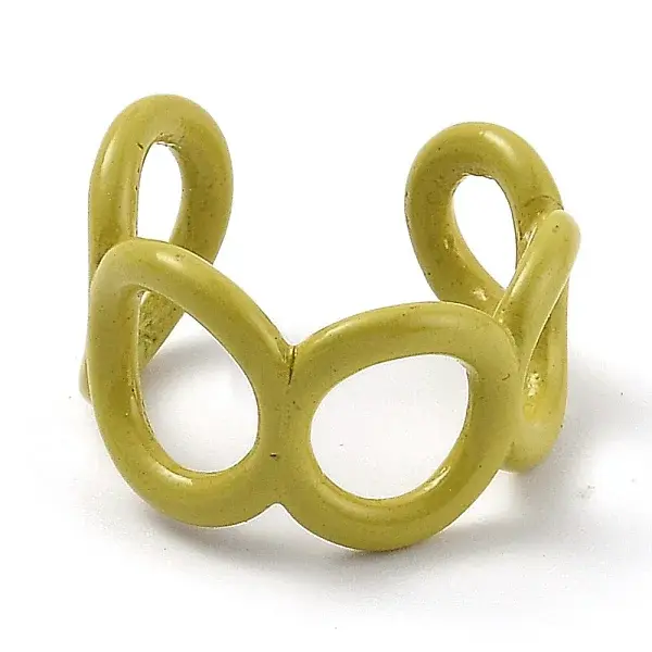 Alloy Enamel Cuff Rings