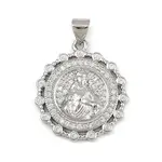 Brass Micro Pave Cubic Zirconia Pendants