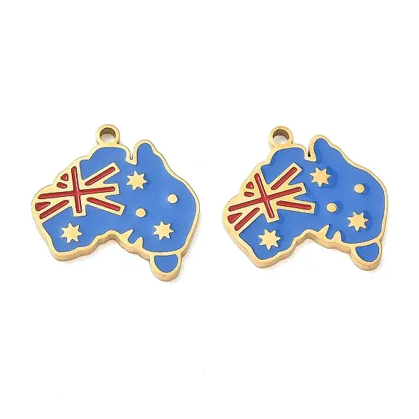 304 Stainless Steel Enamel Pendants